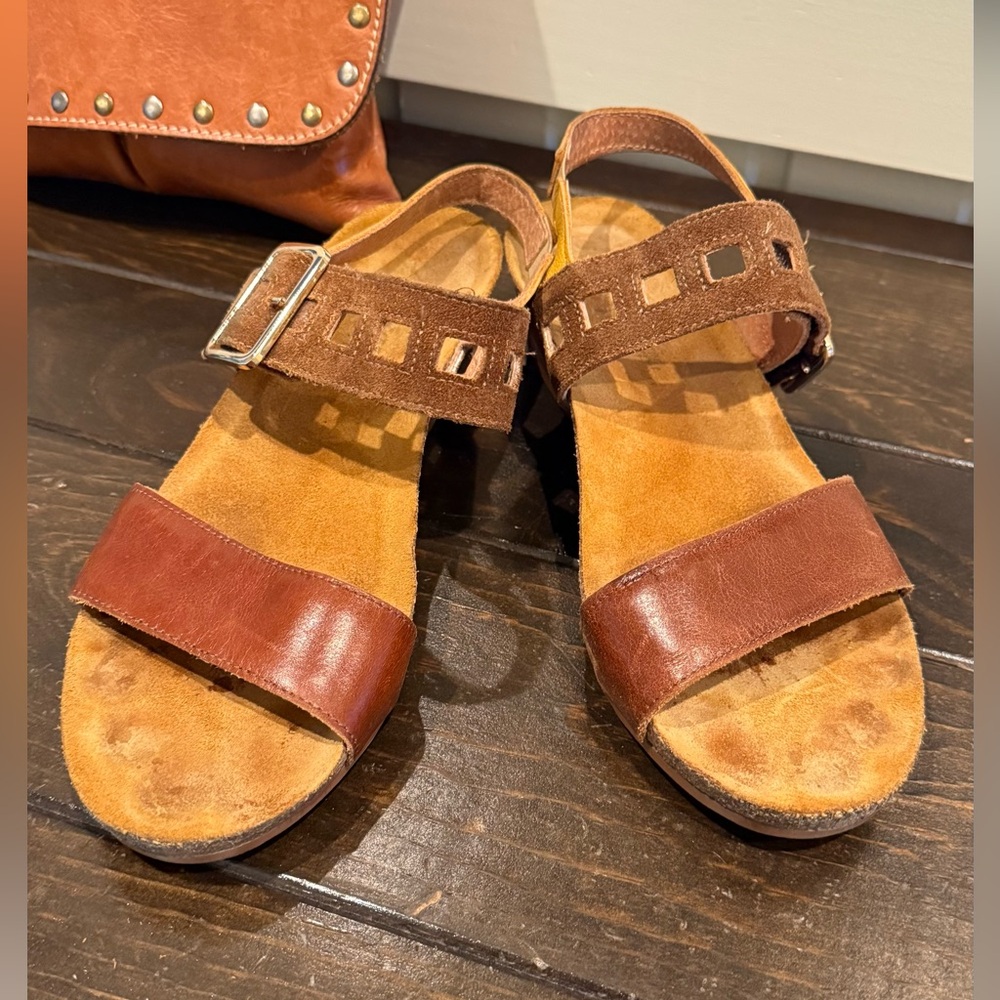 NAOT Brown Leather Dynasty Sandals Size 40